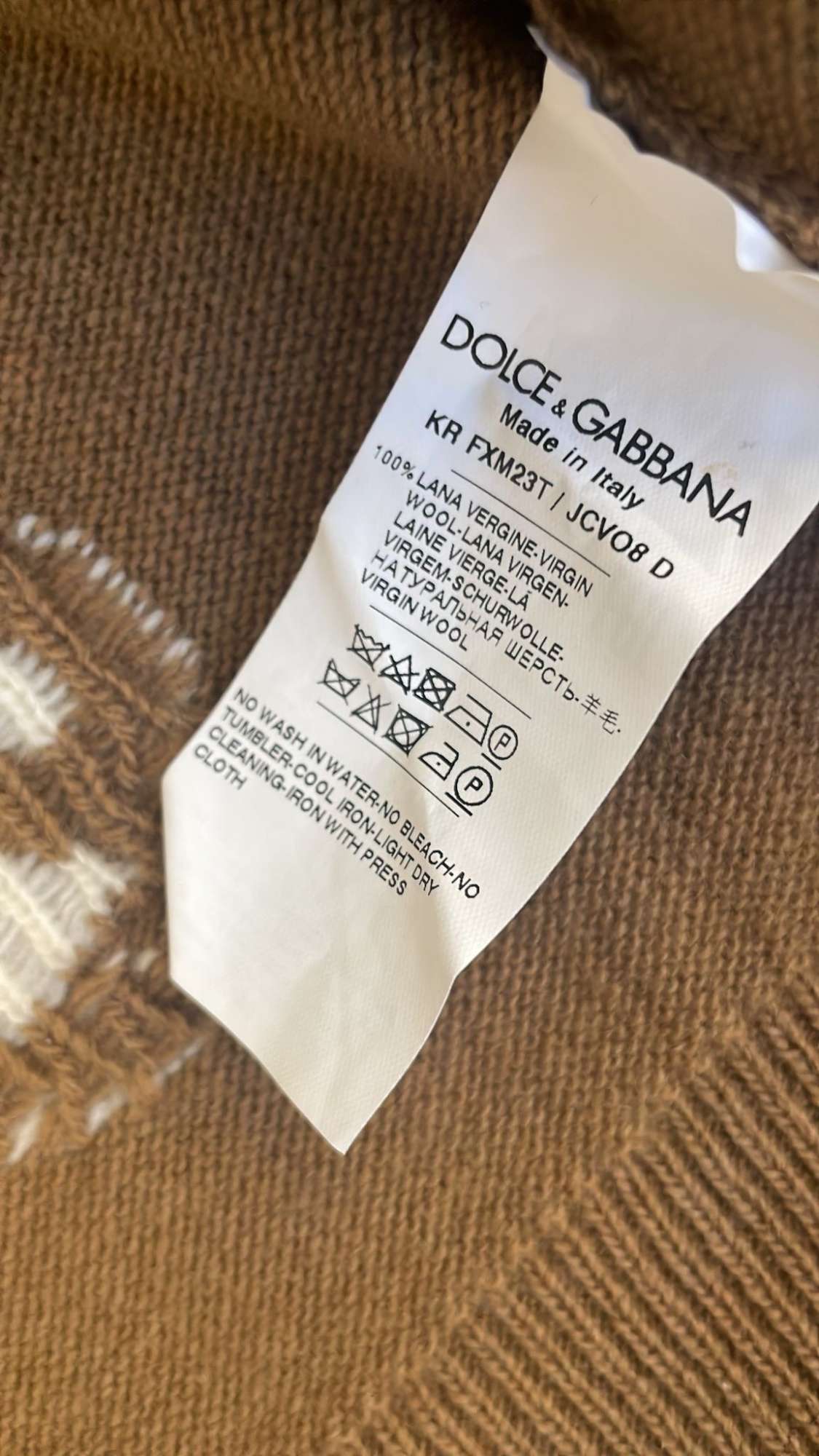 Dolce gabanna svetrik uni