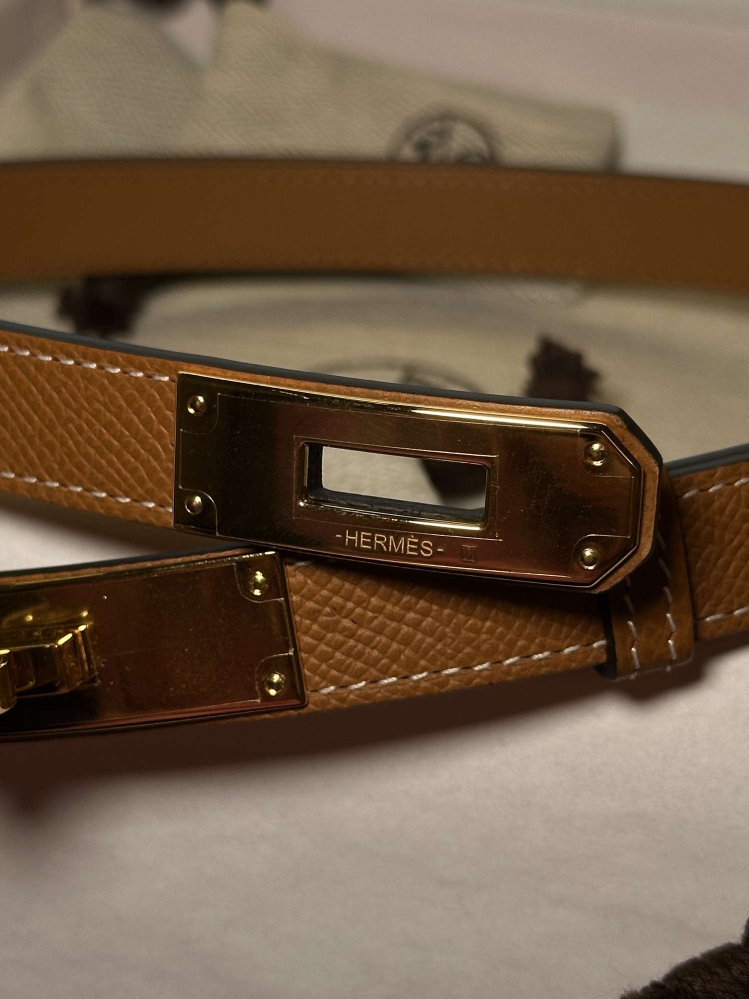 Hermès Kelly Belt GHW veľkosť UNI