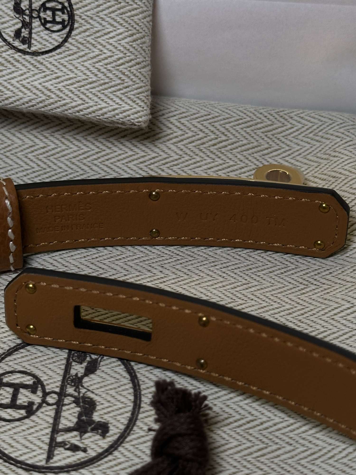 Hermès Kelly Belt GHW veľkosť UNI