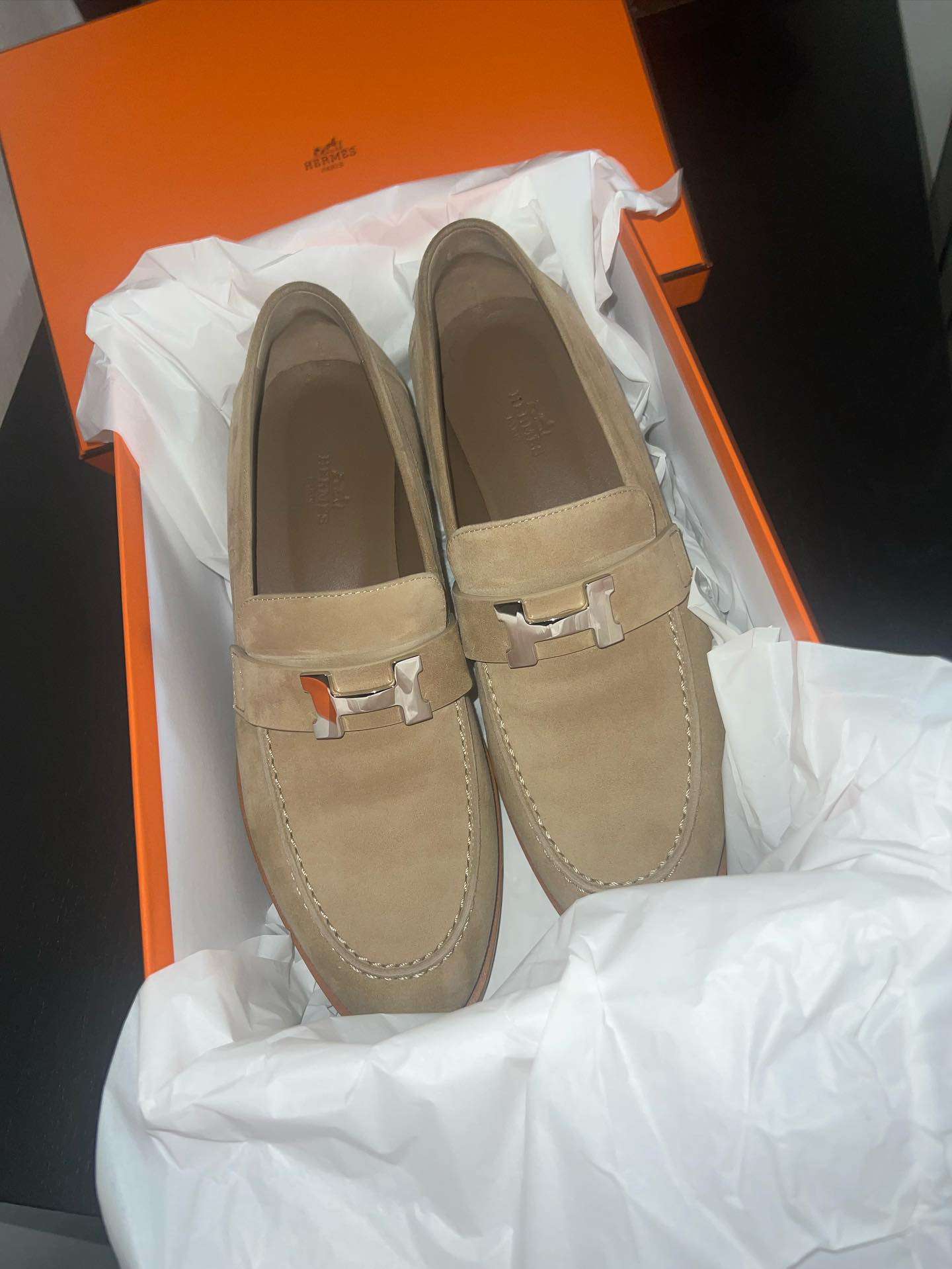 Hermes moccasins