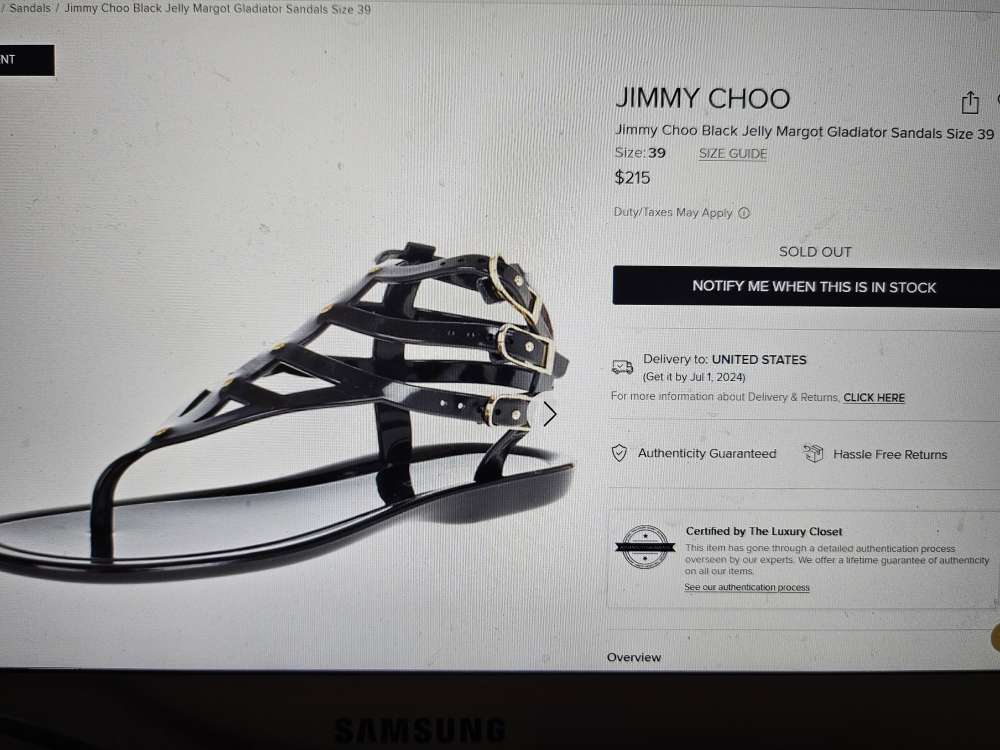 Jimmy Choo sandálky