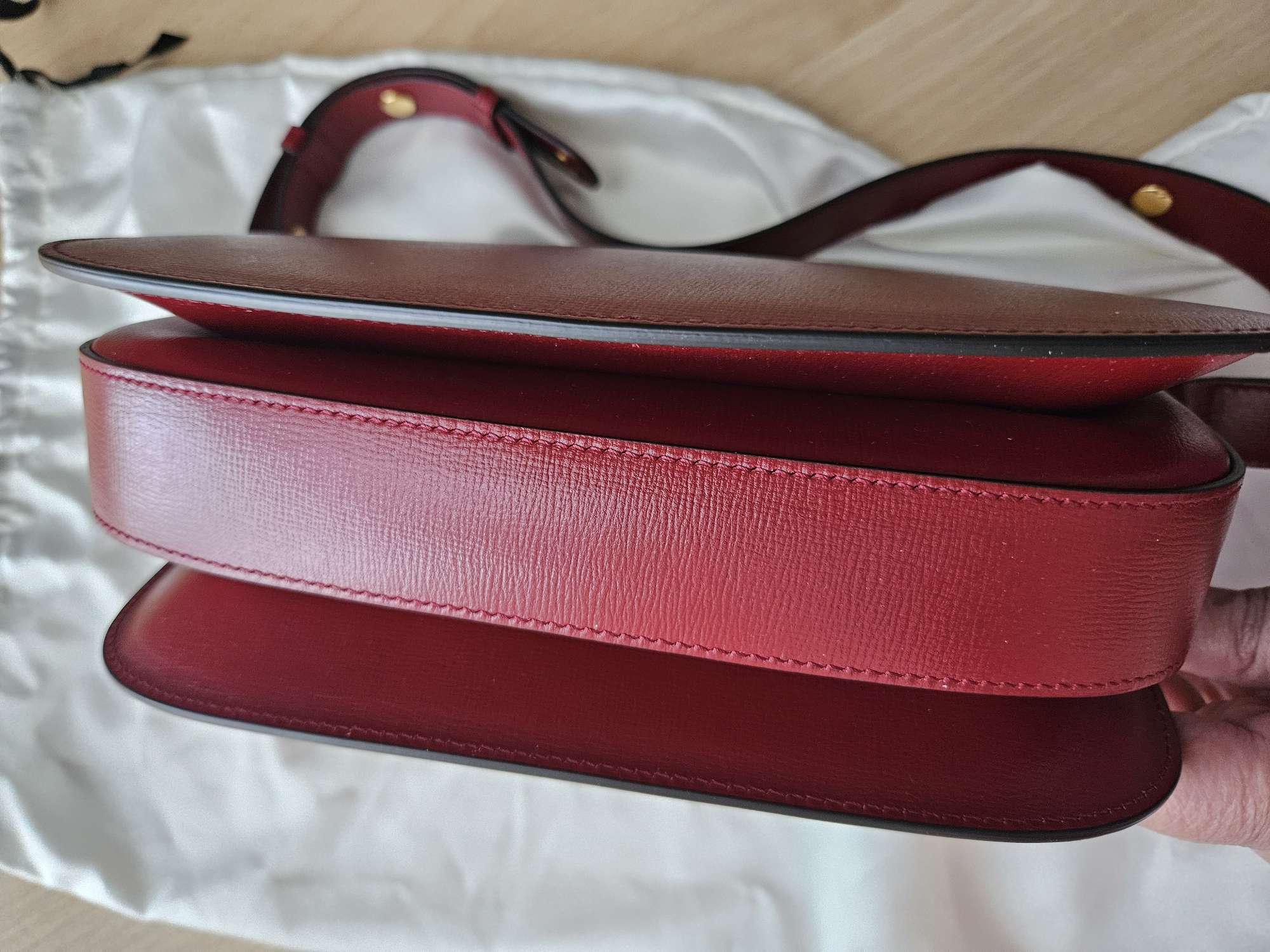 Gucci Horsebit 1955 leather red medium size