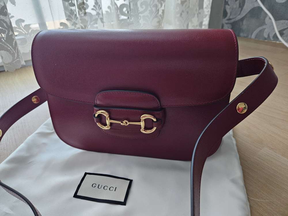 Gucci Horsebit 1955 leather red medium size