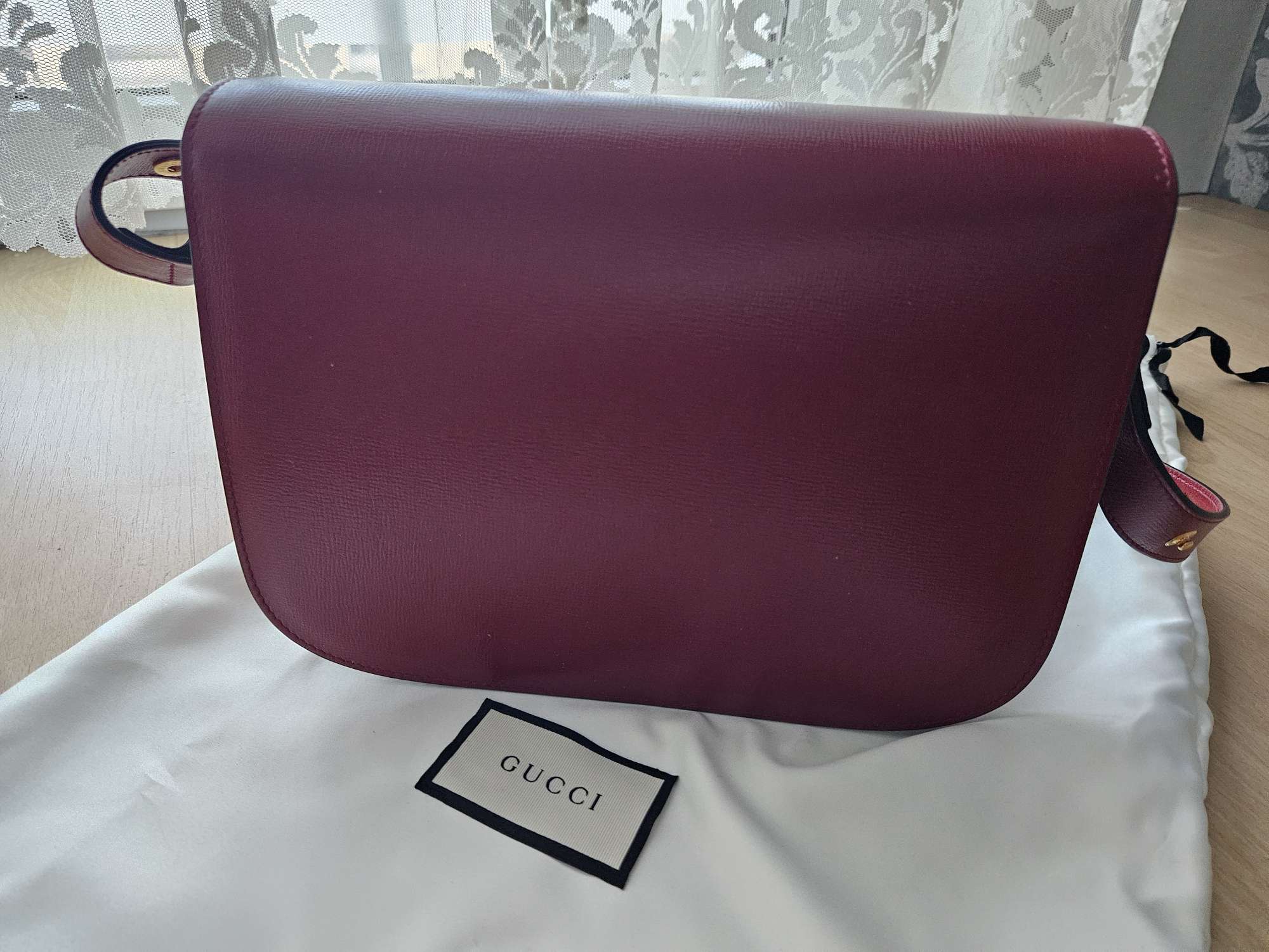 Gucci Horsebit 1955 leather red medium size