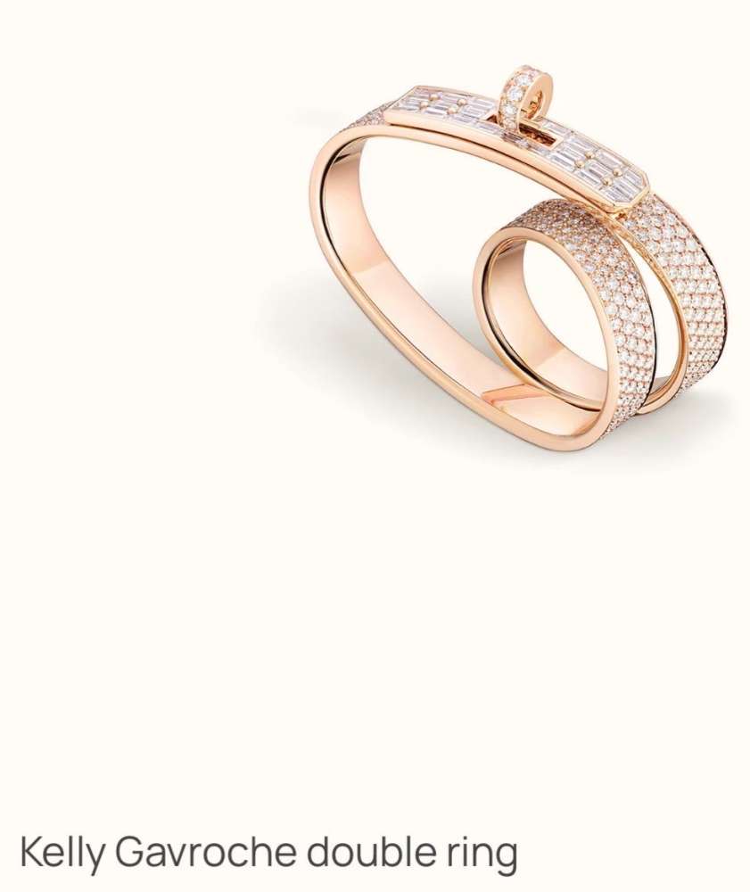 Hermes Kelly Gavroche double ring