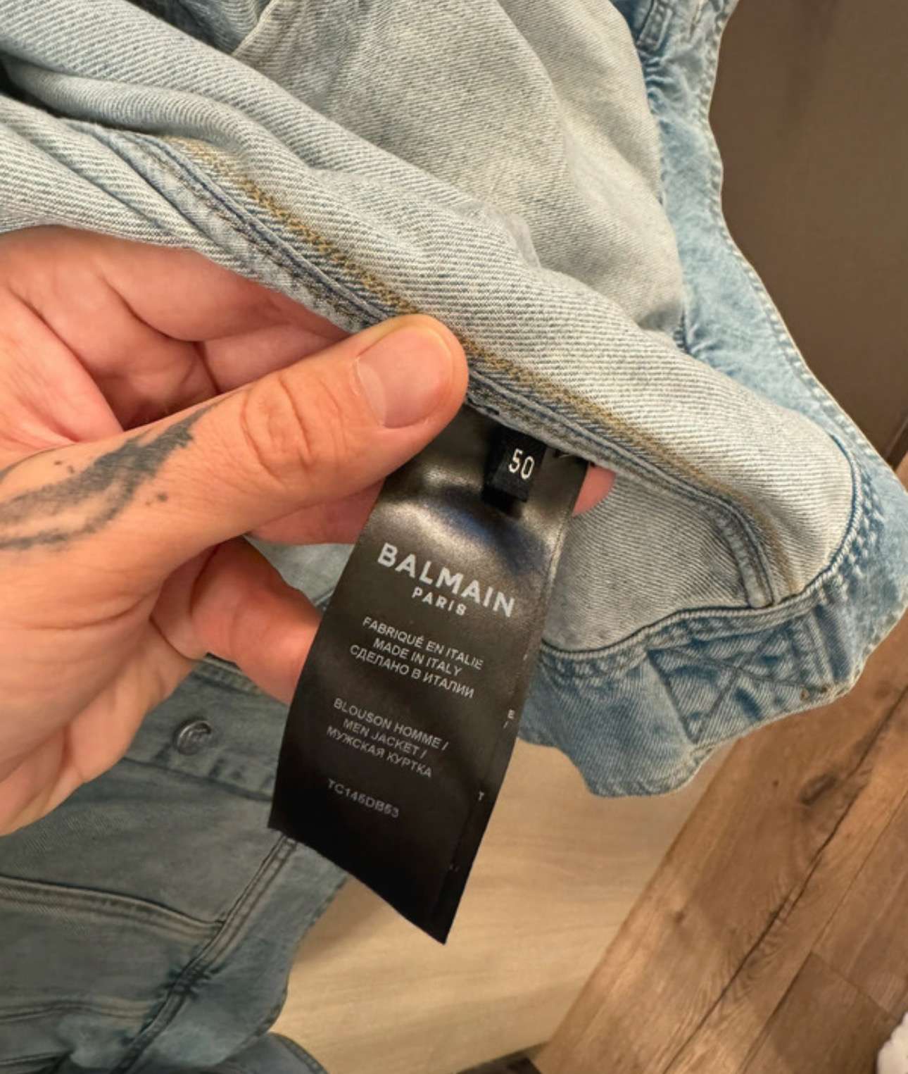 Balmain džínový bunda