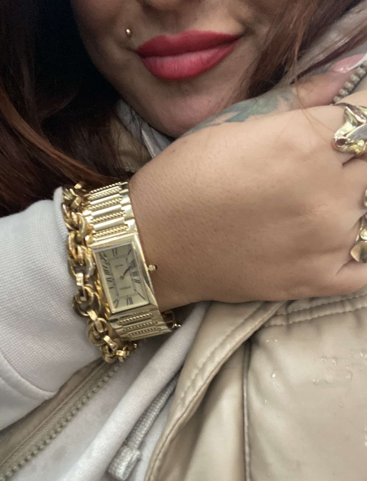 Geneve zlate 14k hodinky 93,91 gr