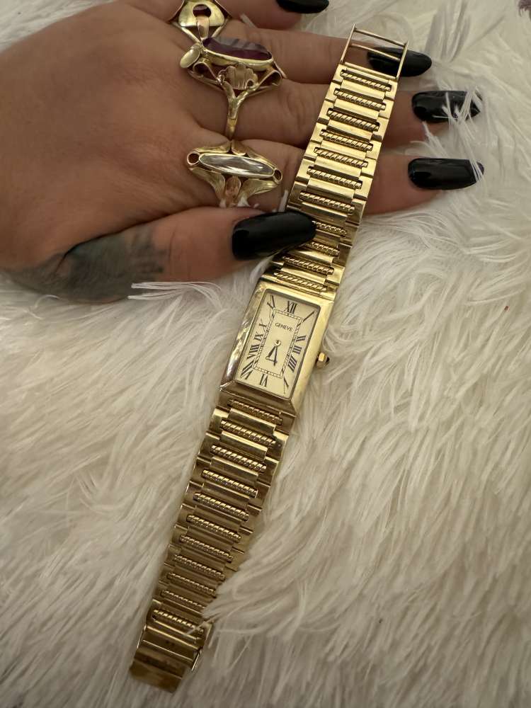 Geneve zlate 14k hodinky 93,91 gr