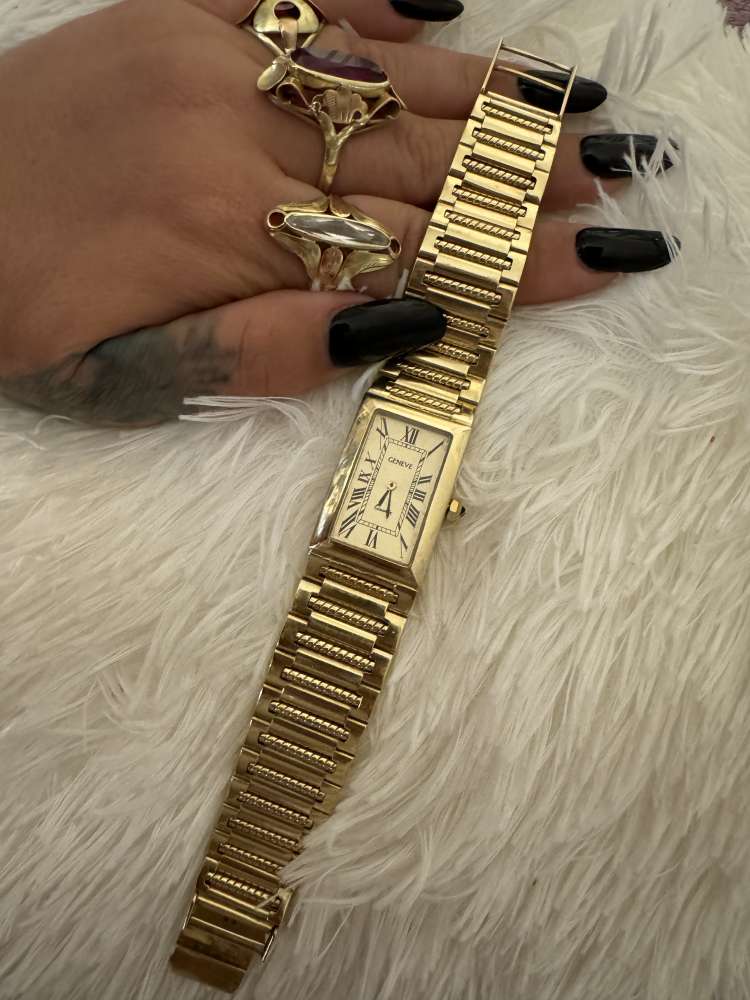 Geneve zlate 14k hodinky 93,91 gr