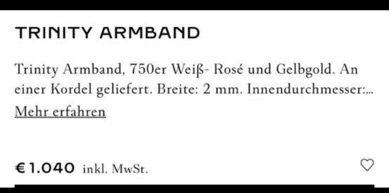 Cartier Trinity náramok