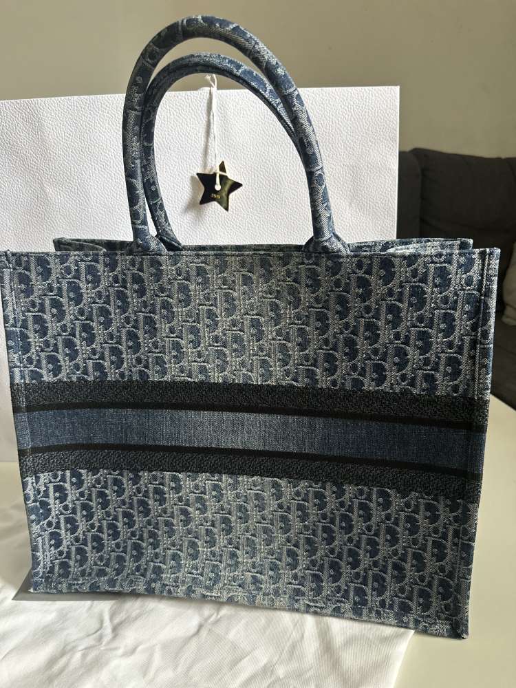 Dior tote book large jeans kabelka