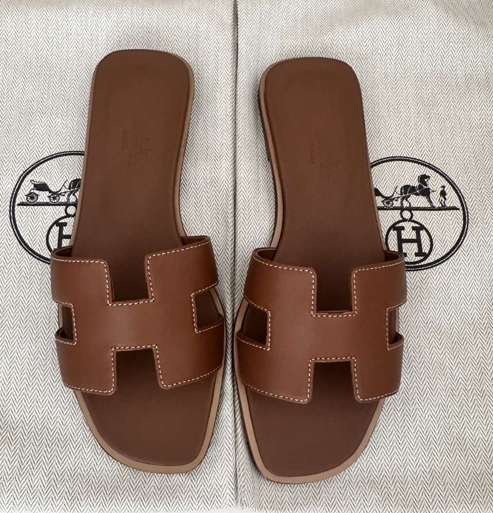 Nové šľapky HERMES model ORAN GOLD 36,5