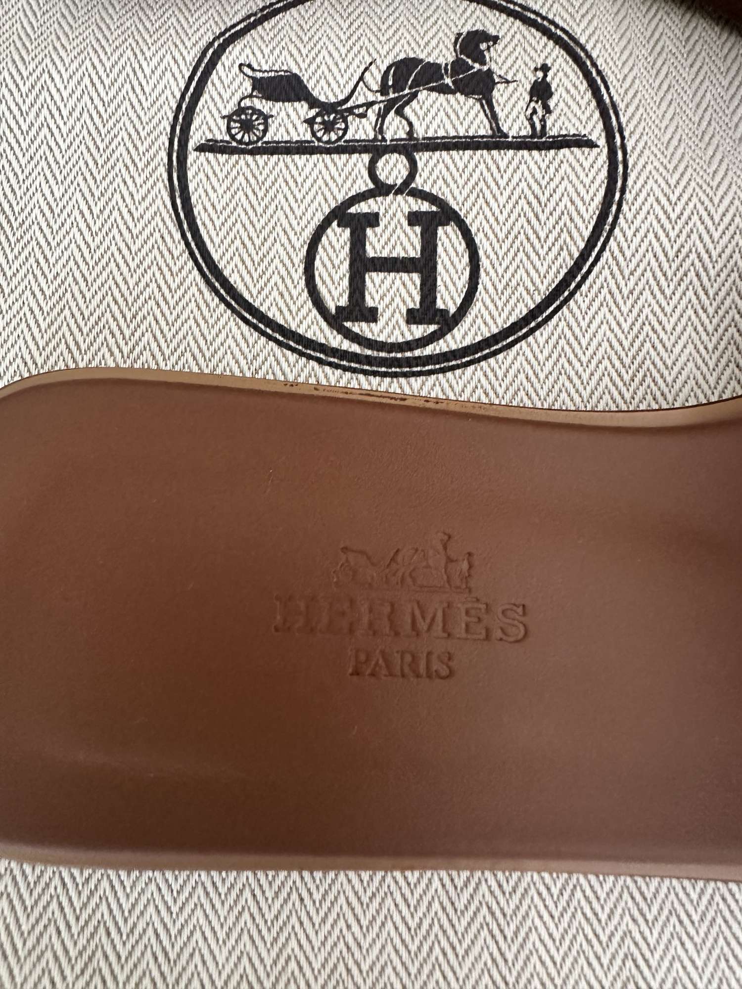 Nové šľapky HERMES model ORAN GOLD 36,5