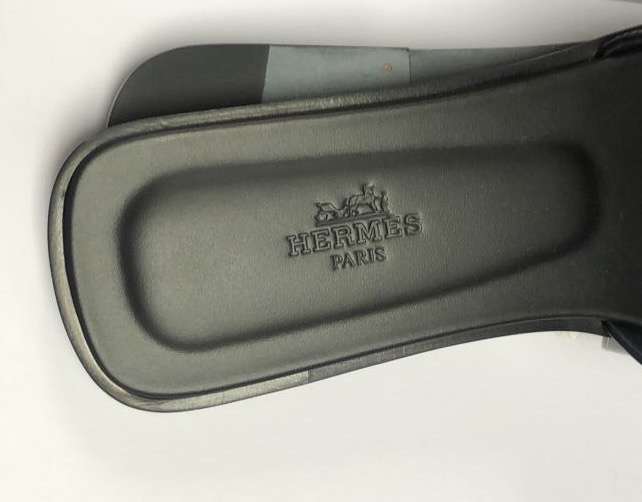 Nové šľapky Hermes Oran čierne, veľkosť 38,5 bez krabičky