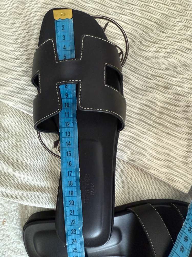 Nové šľapky Hermes Oran čierne, veľkosť 38,5 bez krabičky