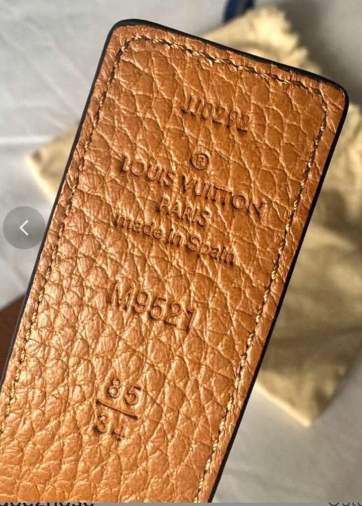Nový opasok Louis Vuitton Initiales 3 cm veľkosť 85