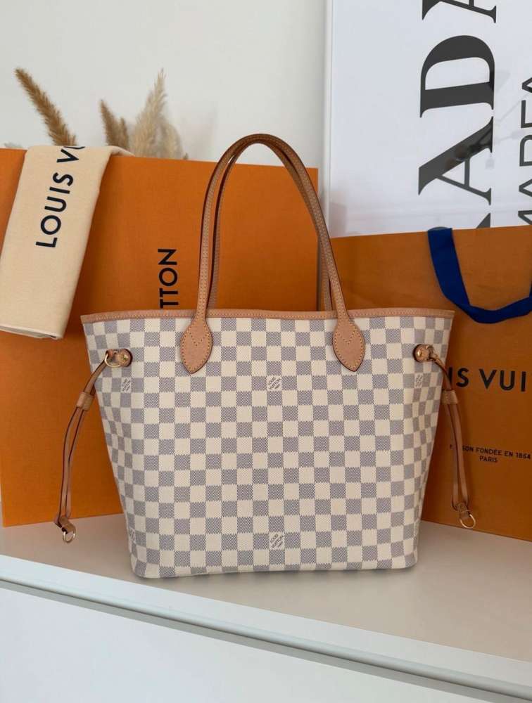 Louis Vuitton neverfull damier azur