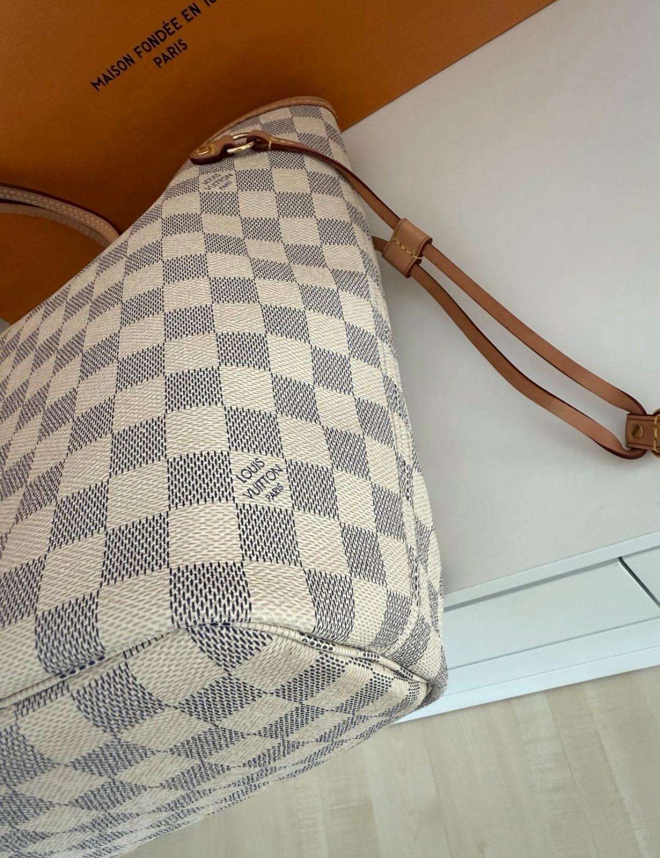 Louis Vuitton neverfull damier azur