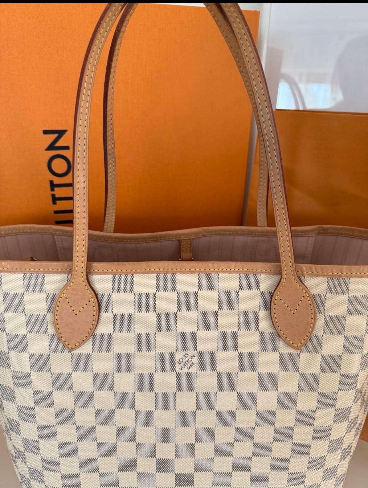 Louis Vuitton neverfull damier azur