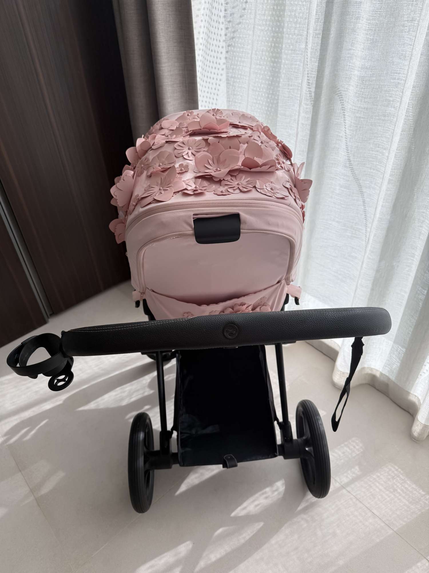 Cybex Priam Simply Flowers pink / black