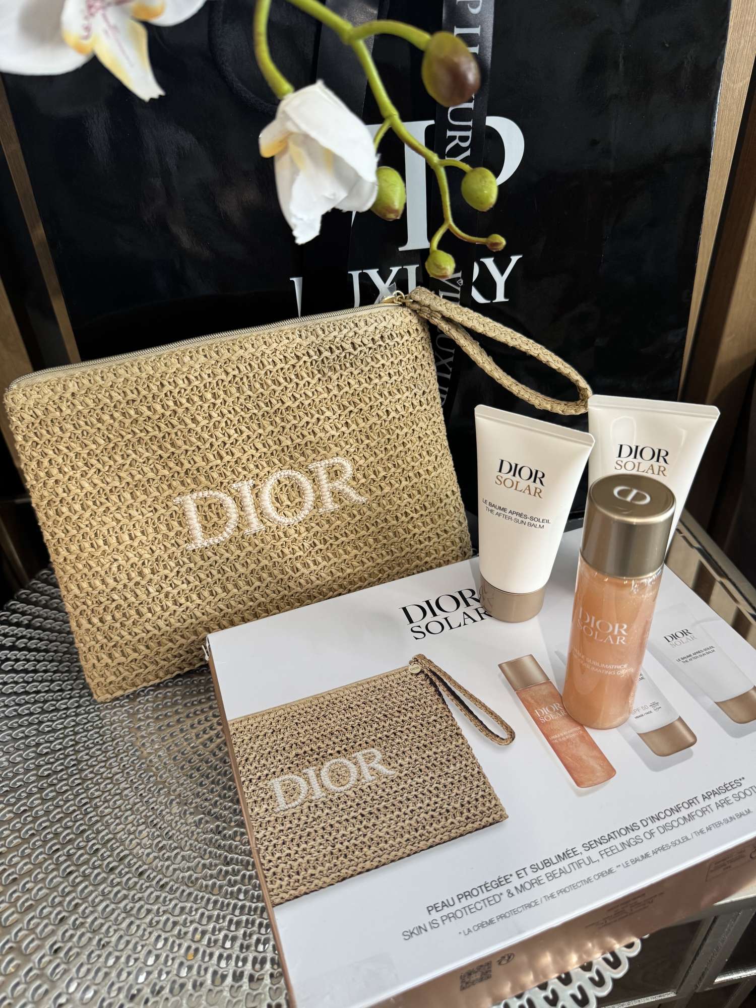 Christian Dior beauty clutch