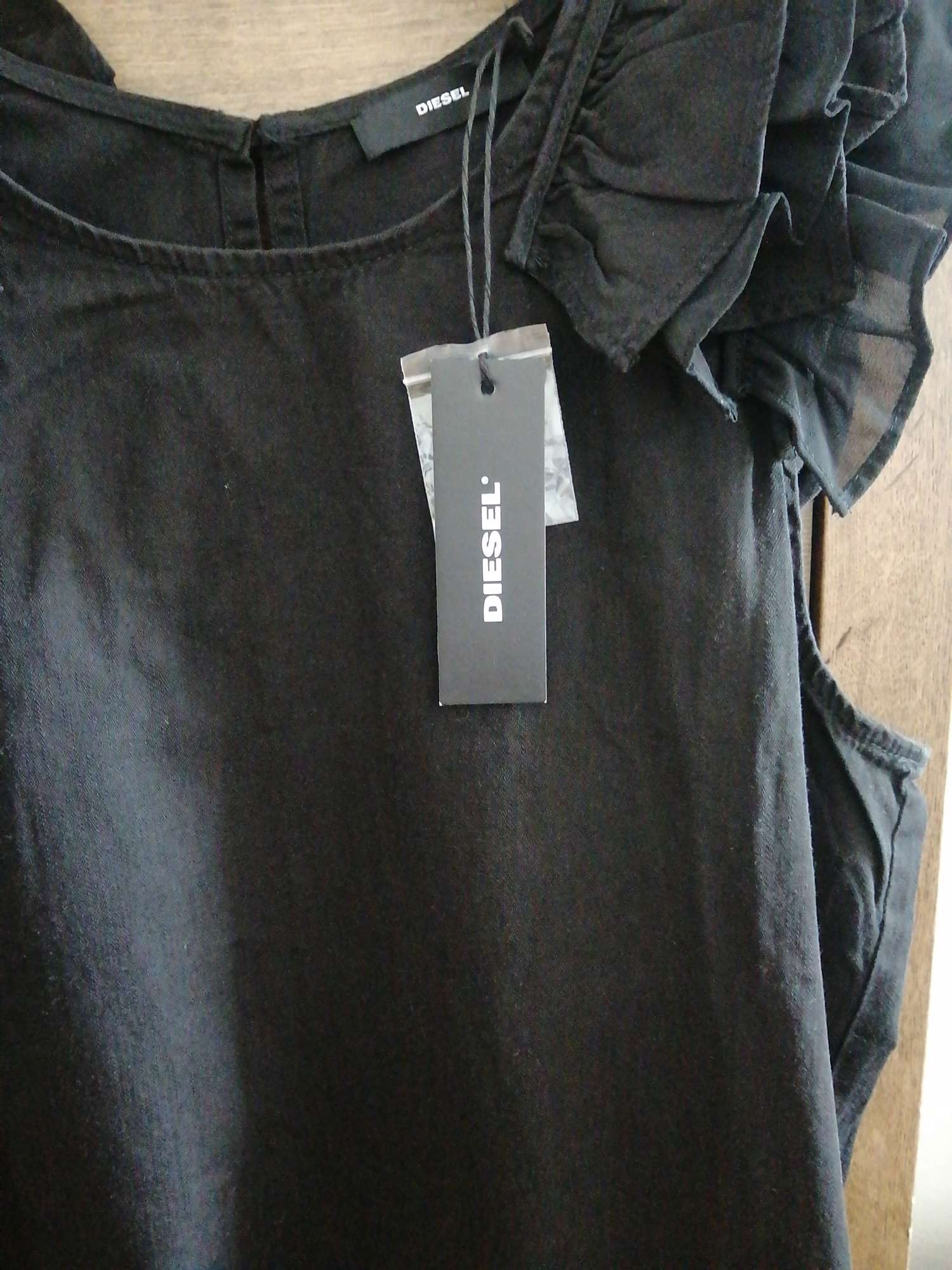 Denimove šaty Diesel, 100% bavlna, veľkosť S