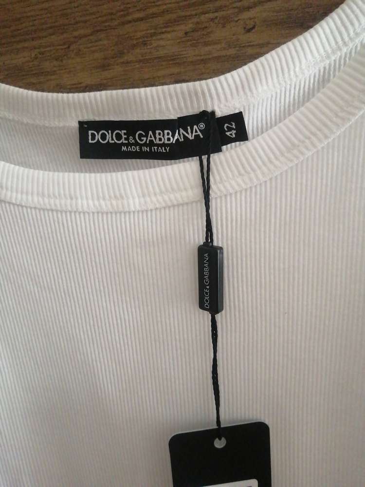 Dámske biele tielko Dolce & Gabbana