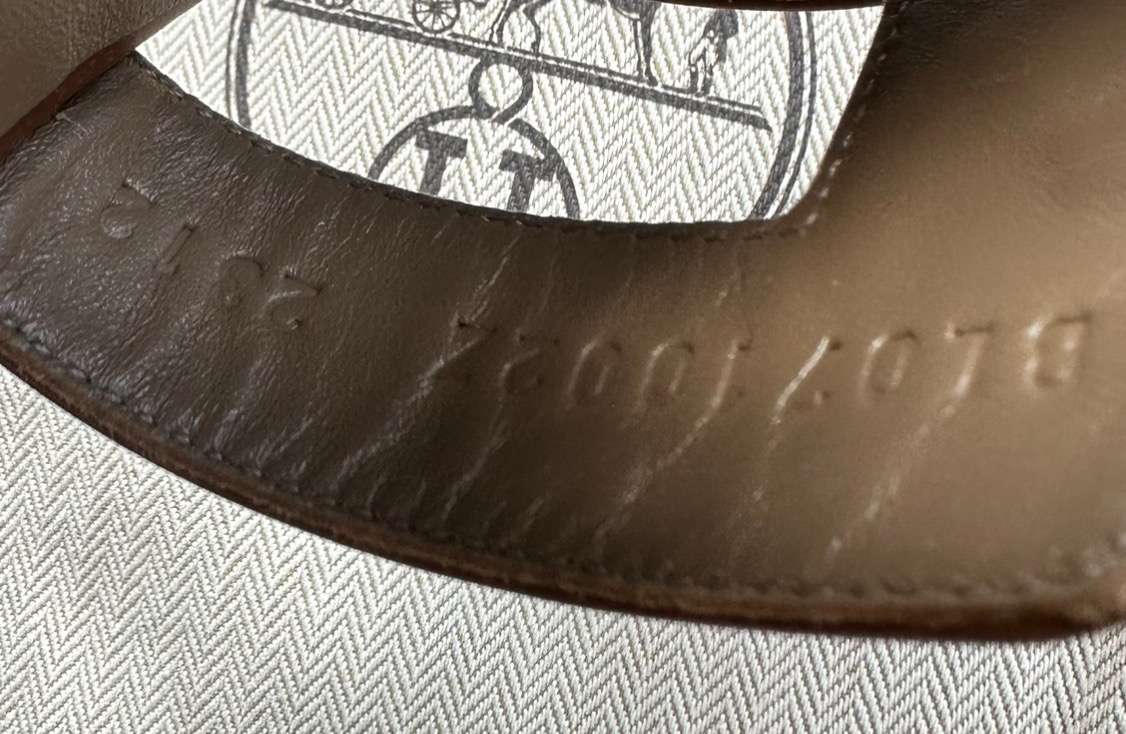 Nové šľapky HERMES model Oasis farba GOLD 40,5