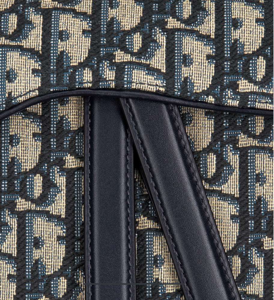 Dior Saddle Bag, Oblique Monogram, Navy Blue, Medium
