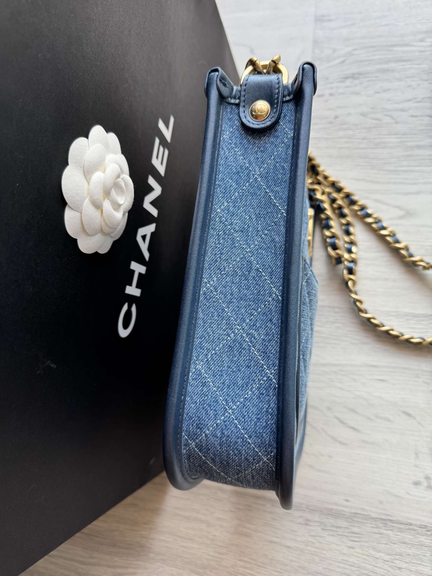 Chanel hobo denim bag