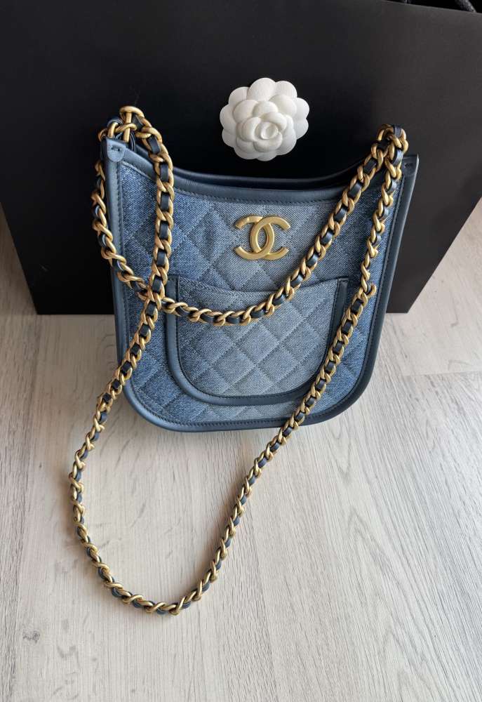 Chanel hobo denim bag