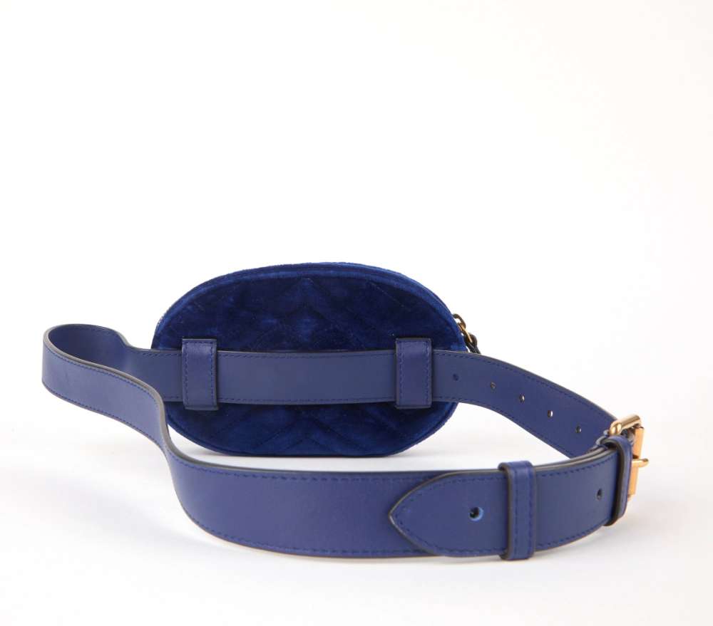 Gucci Marmont oval velvet