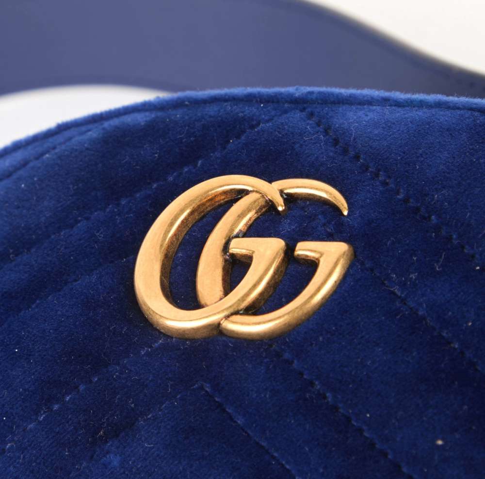 Gucci Marmont oval velvet
