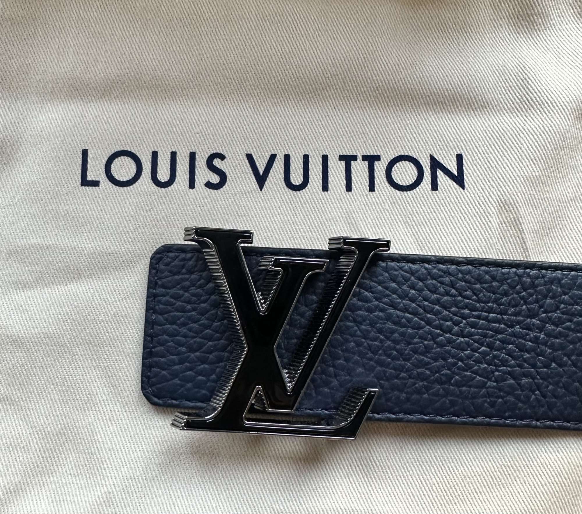 Nový opasok Louis Vuitton model Tilt double face veľkosť 105