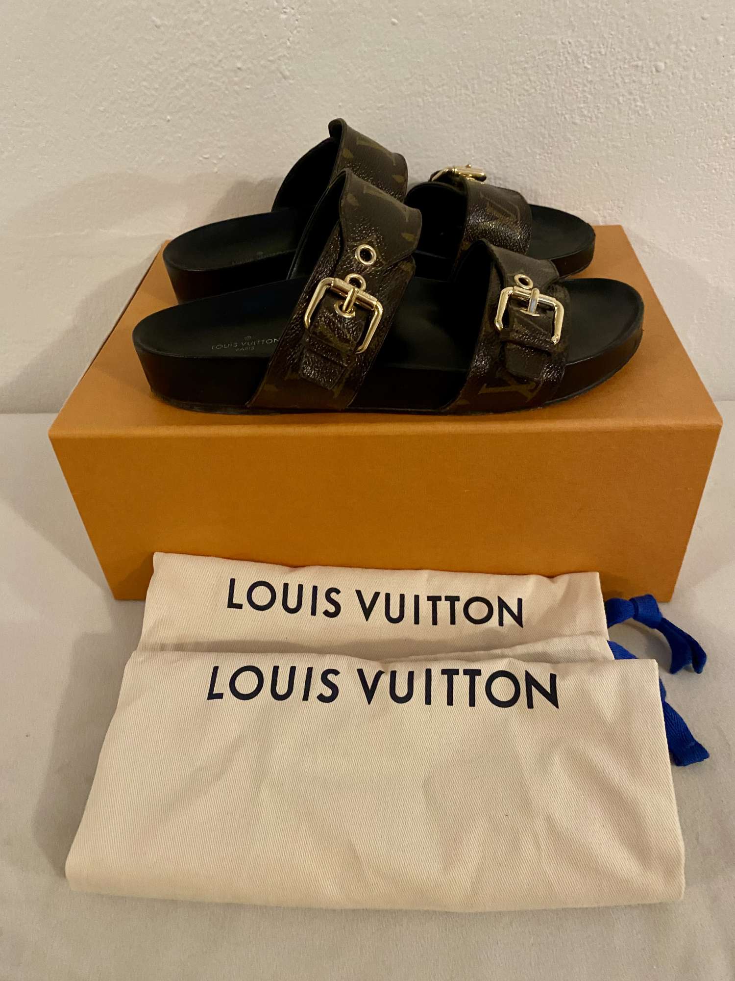Loius Vuitton Bom Dia Flat Comfort Mule