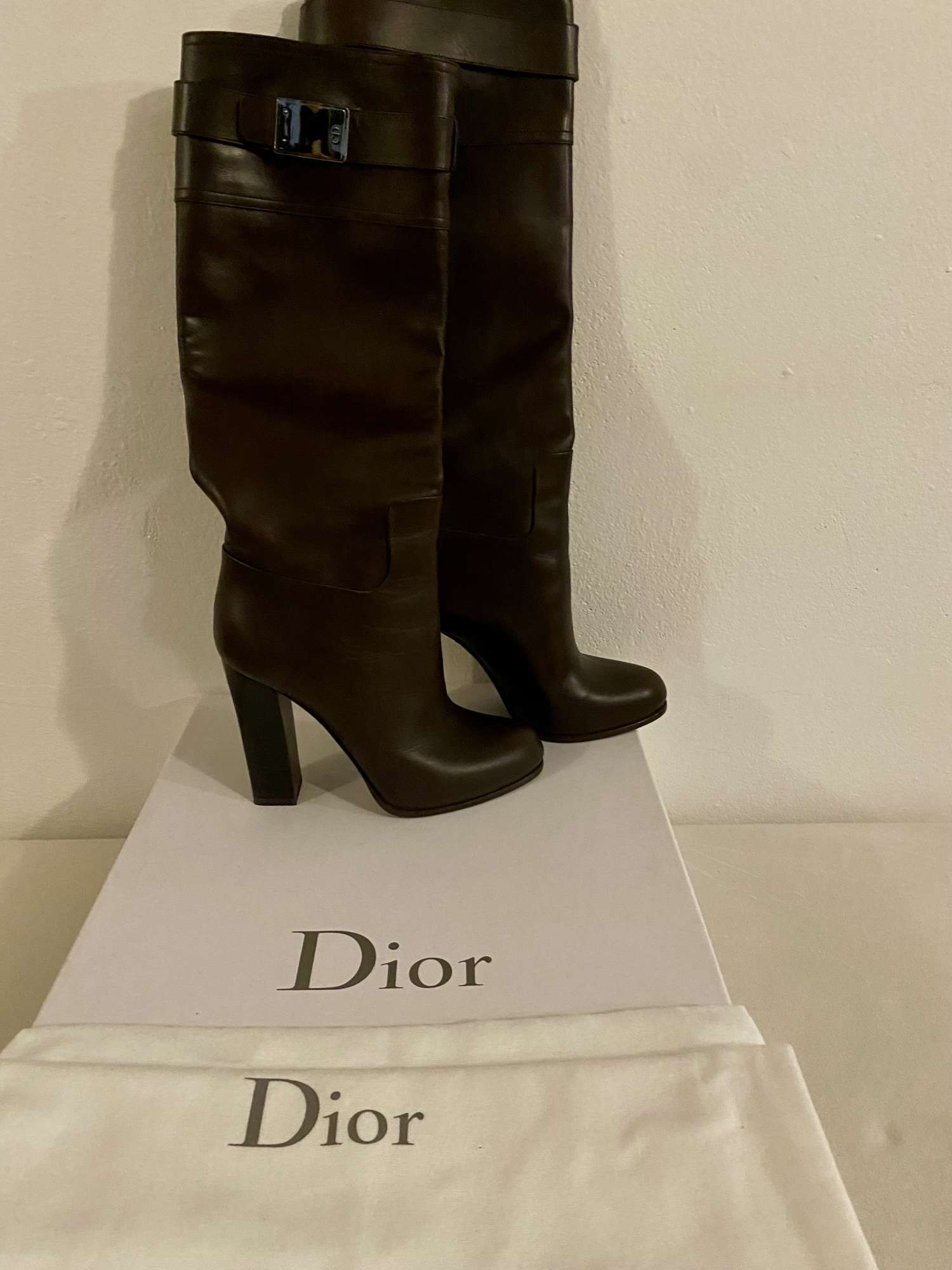 Dior - Brown Leather High