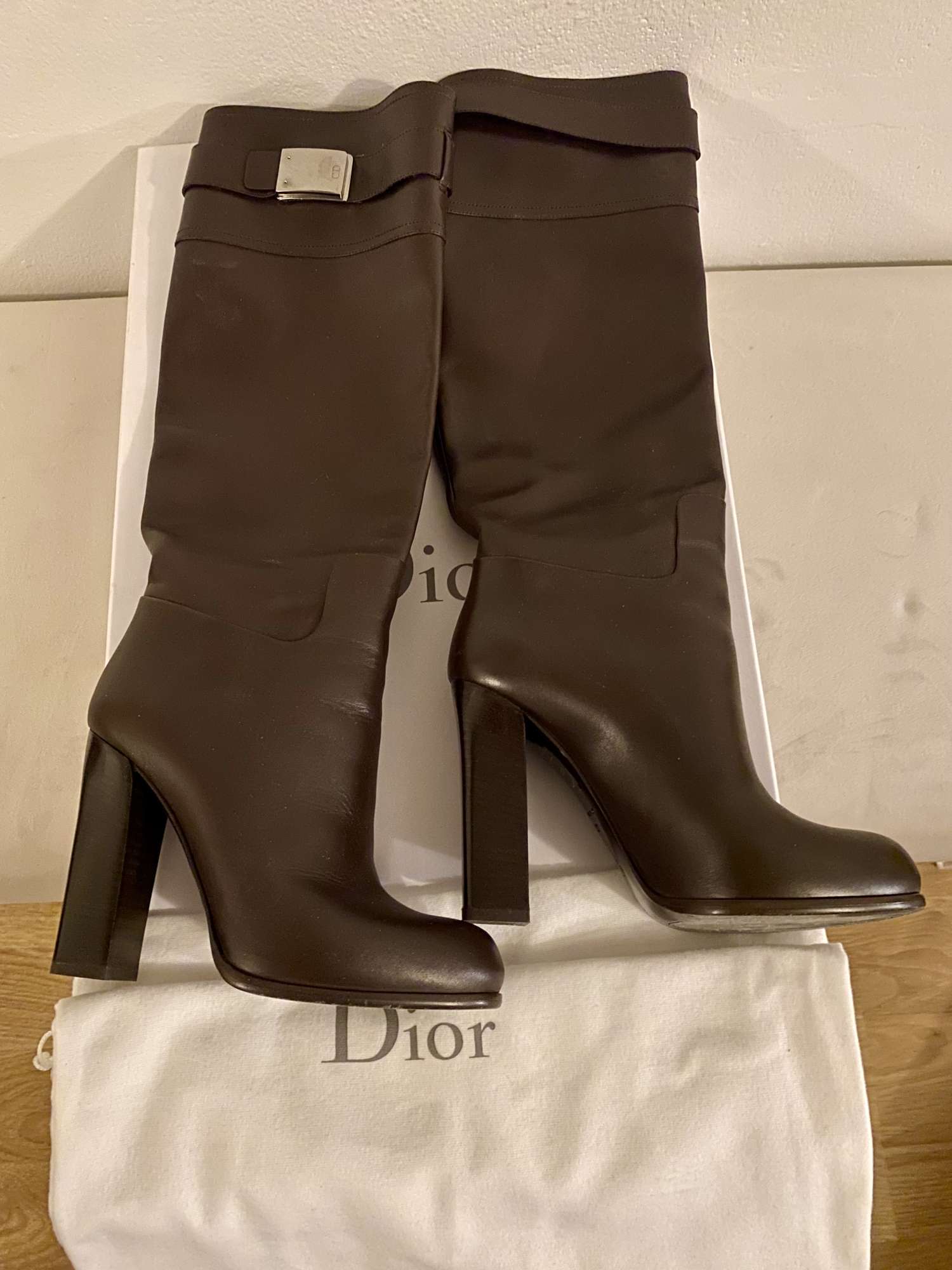 Dior - Brown Leather High
