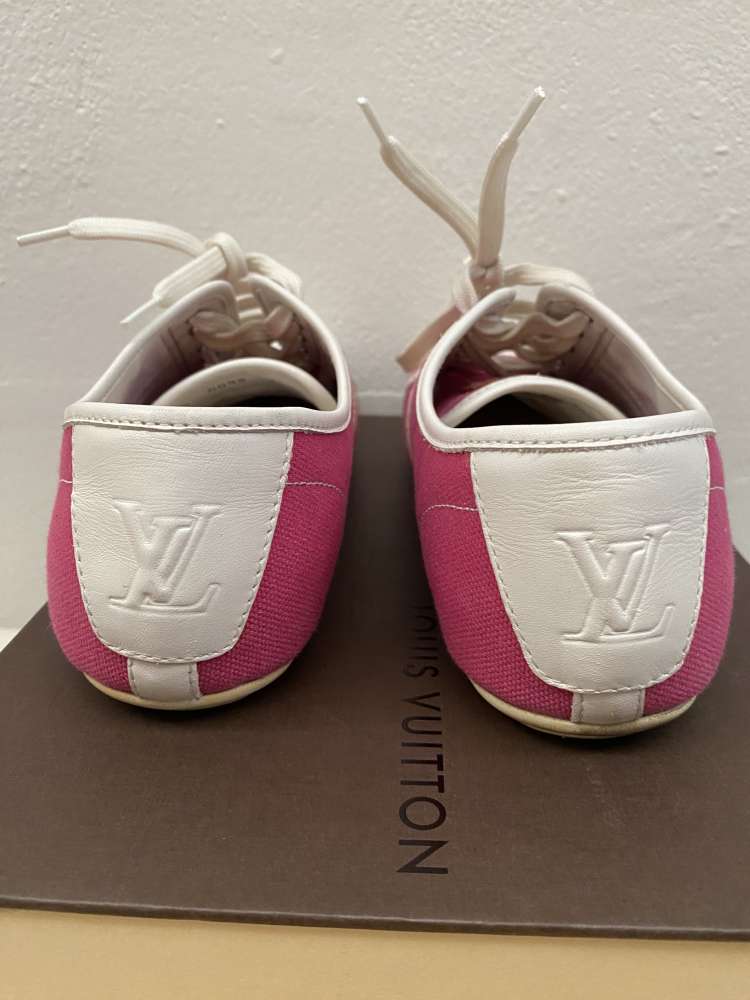 LV Fuchsia textile sneakers
