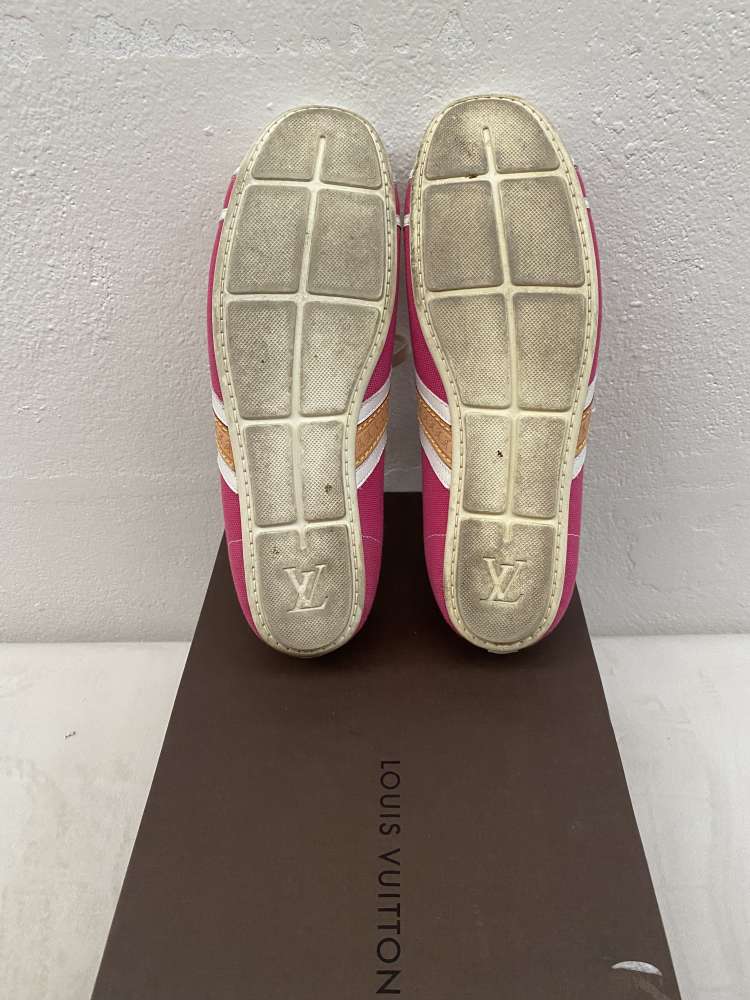 LV Fuchsia textile sneakers