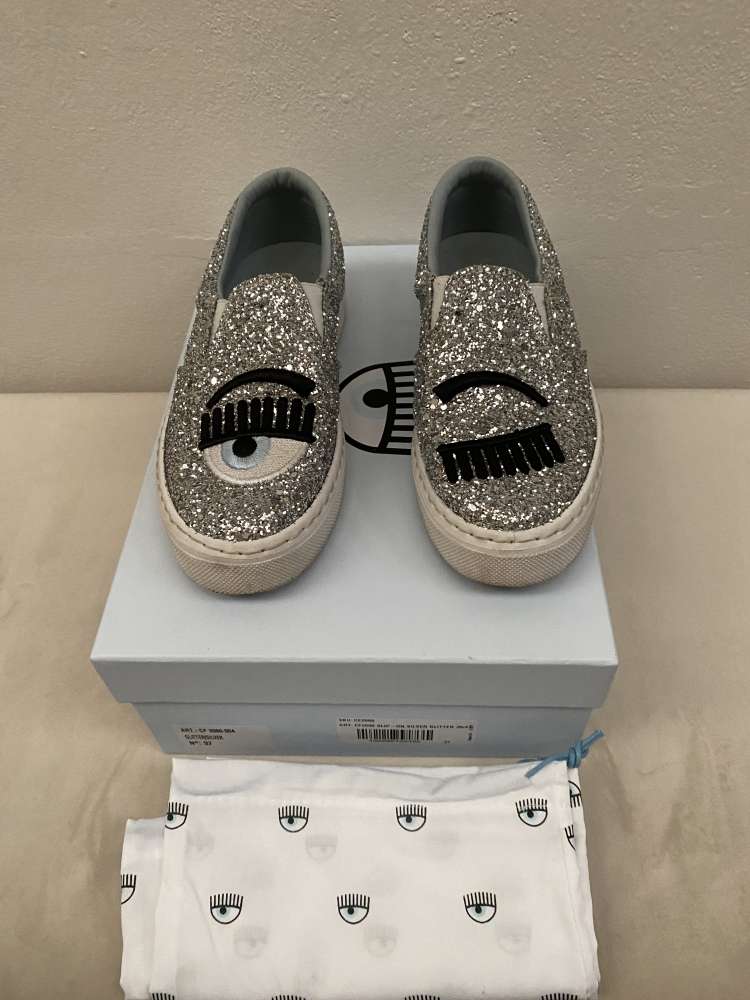 Chiara Ferragni silver glitter