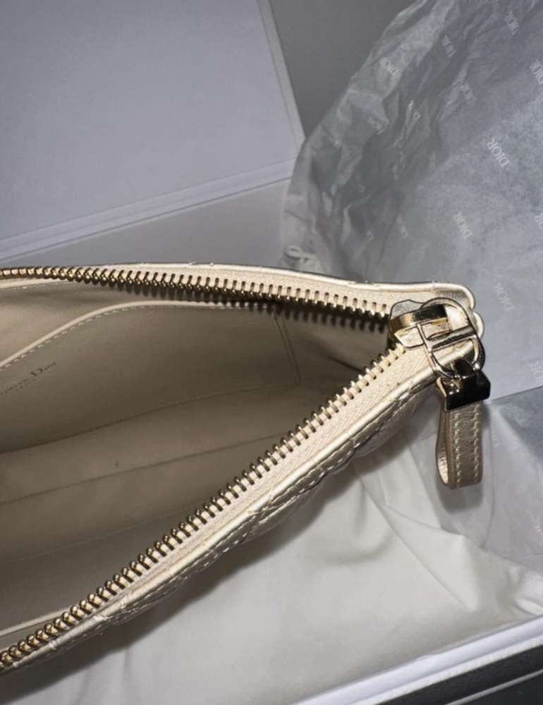 Dior clutch gold