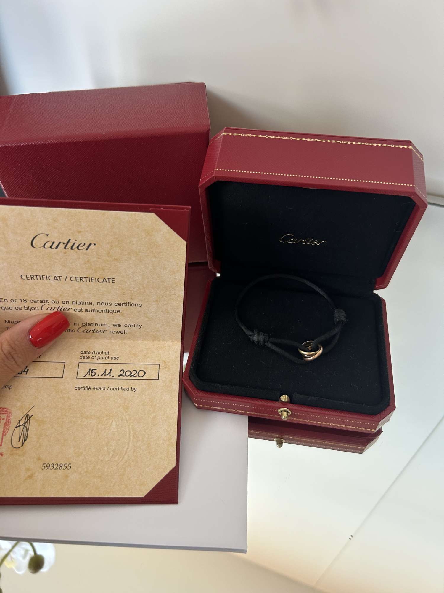 Cartier trinity náramok