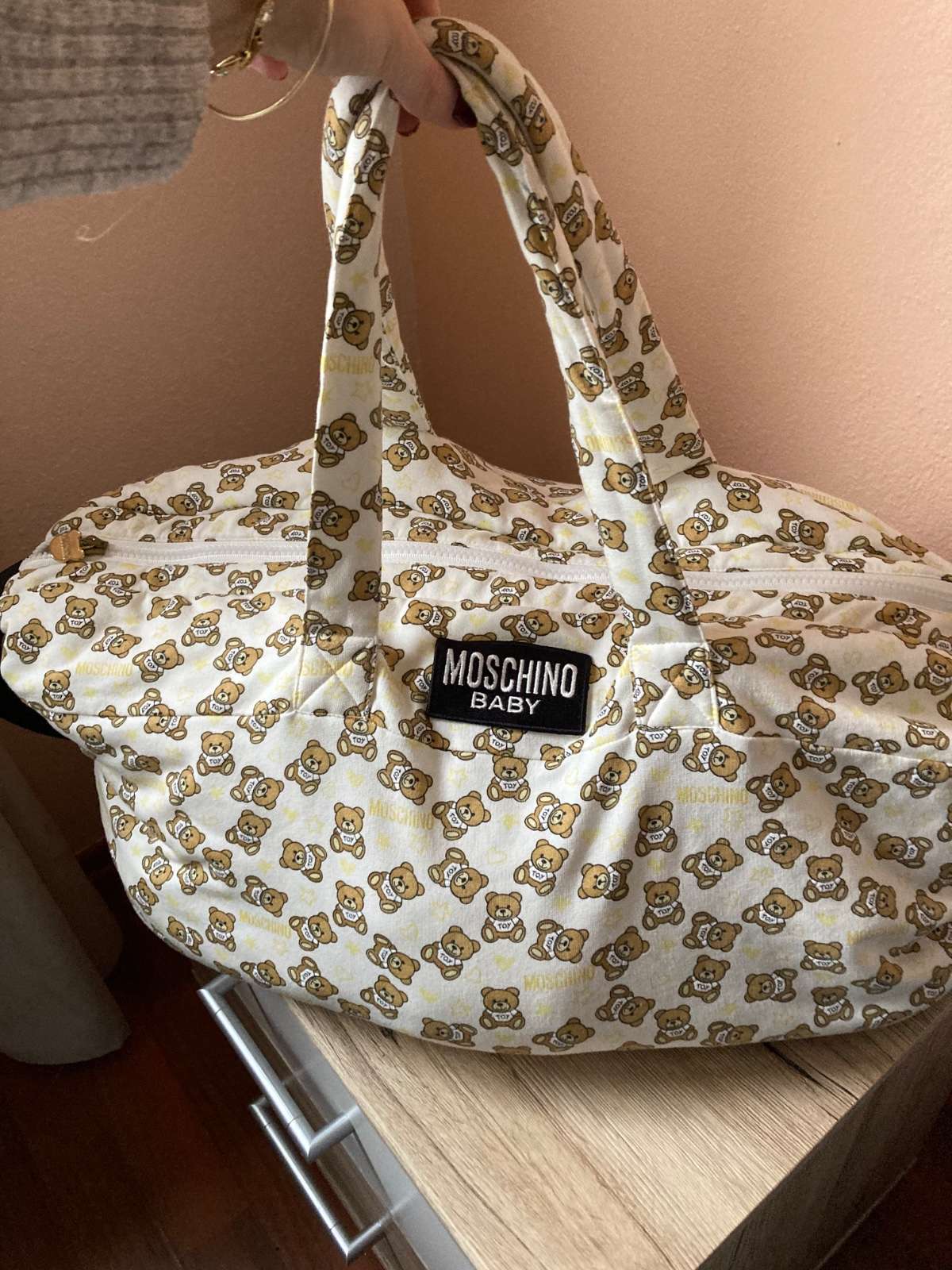Moschino Baby prebaľovacia cestovná taška