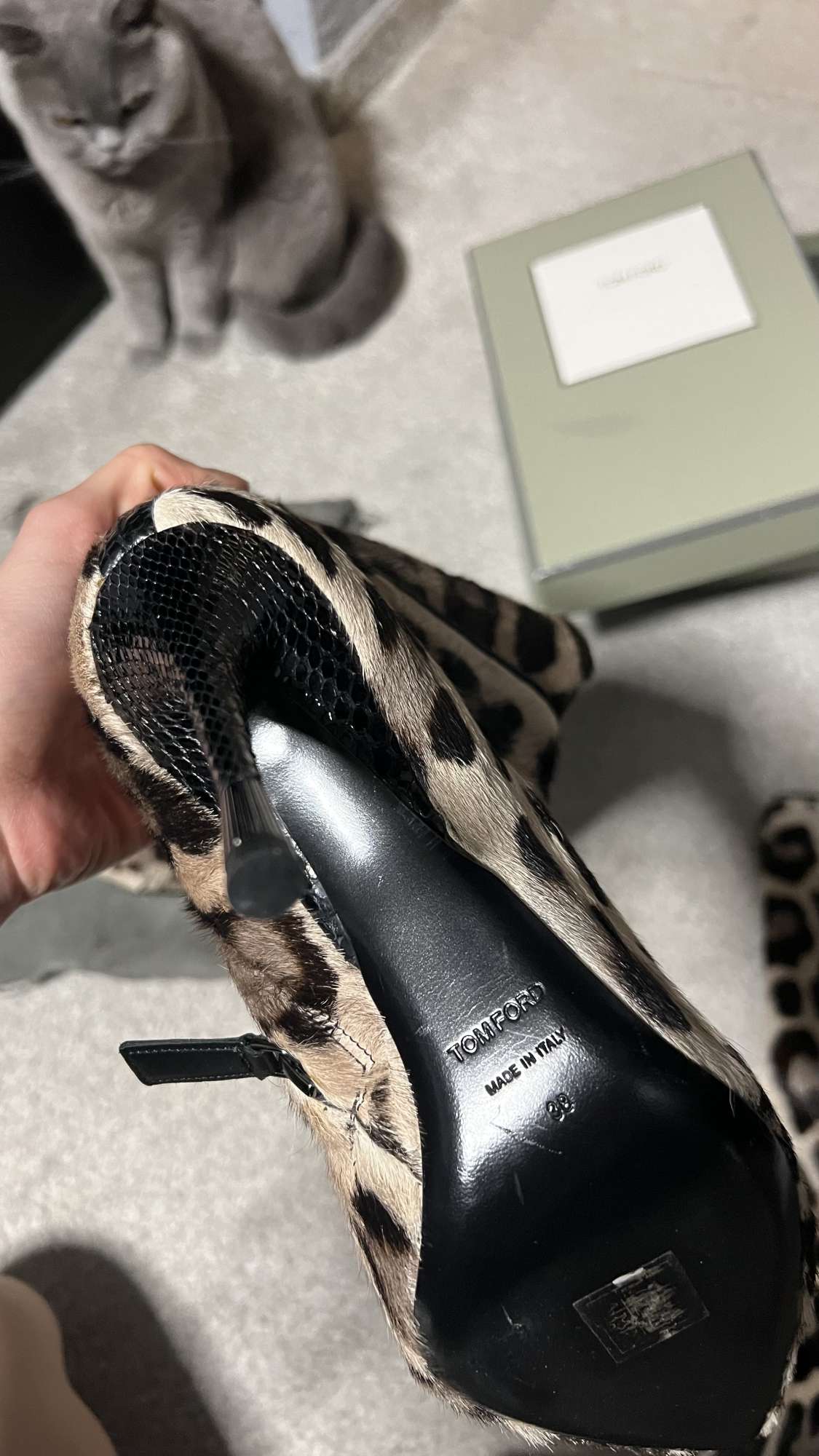 Tom Ford leopardie čižmy