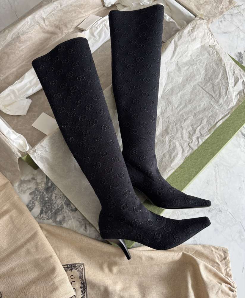 Gucci over knee stretch čižmy 39