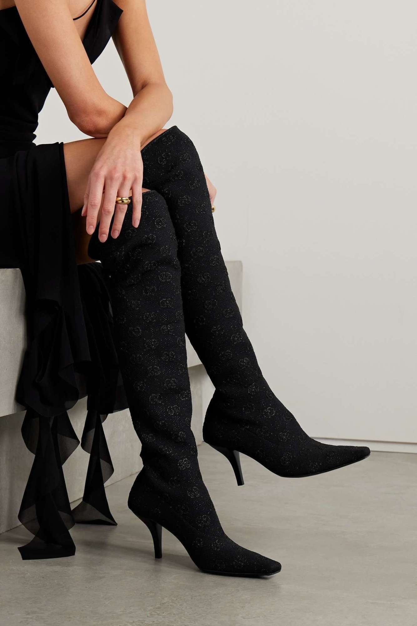 Gucci over knee stretch čižmy 39