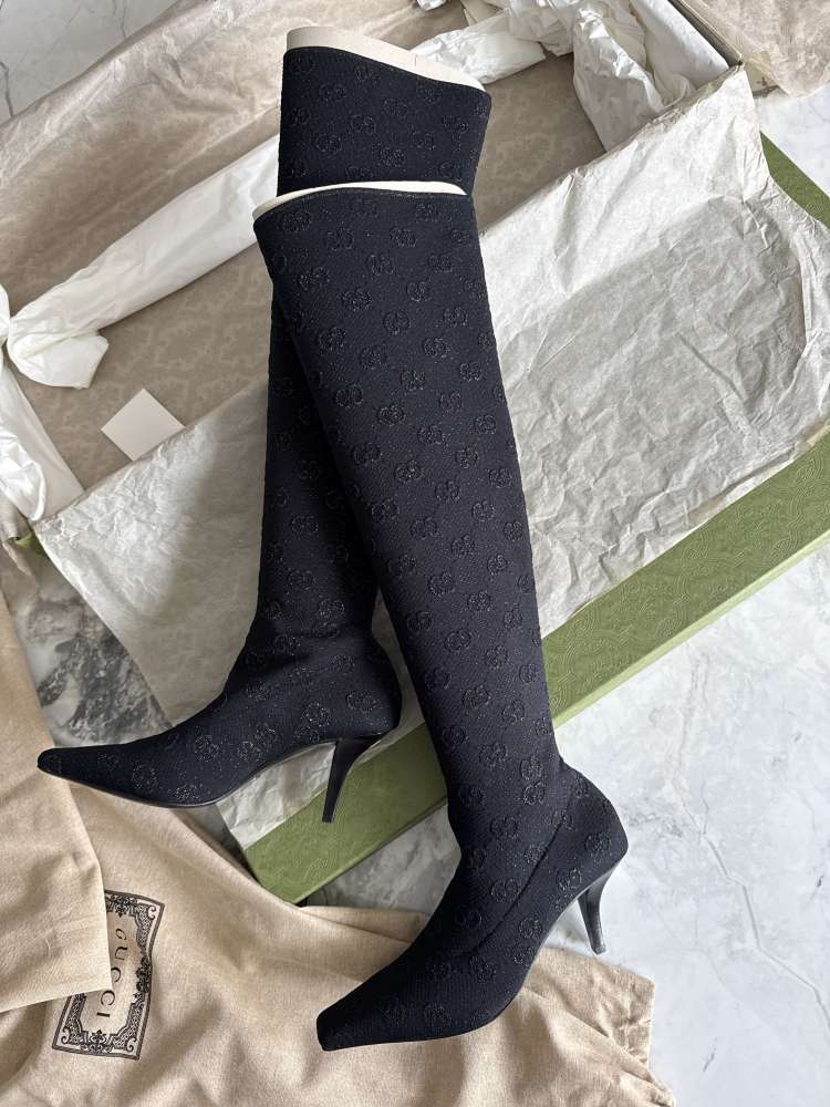 Gucci over knee stretch čižmy 39