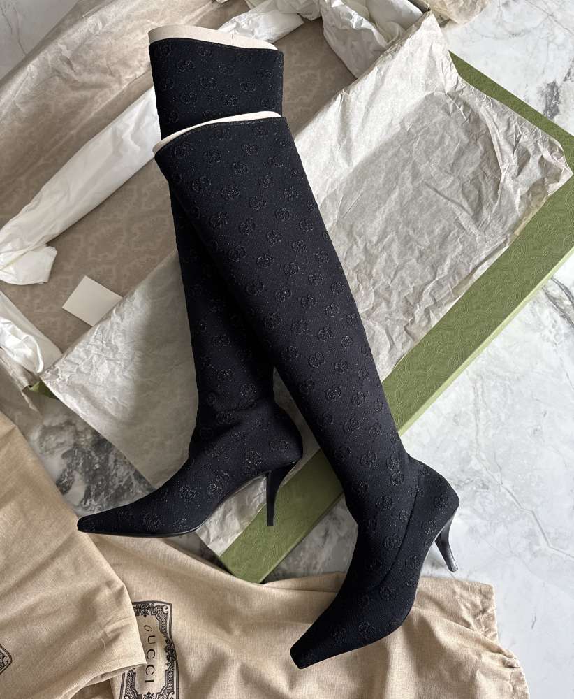 Gucci over knee stretch čižmy 39
