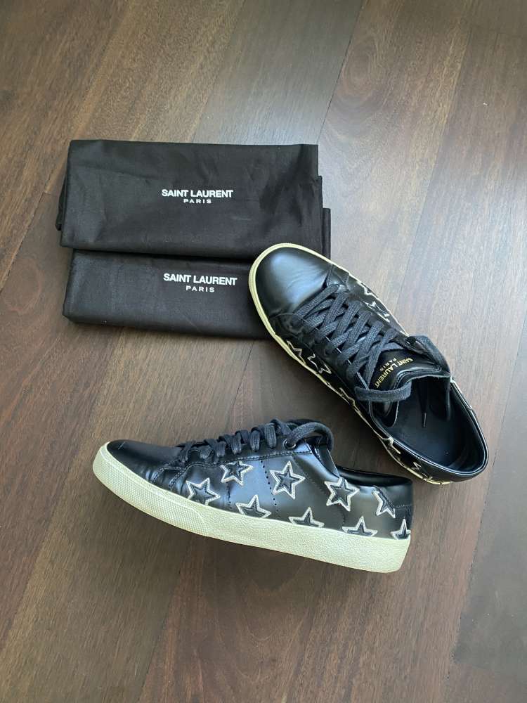 Yves Saint Laurent cerne kozene tenisky