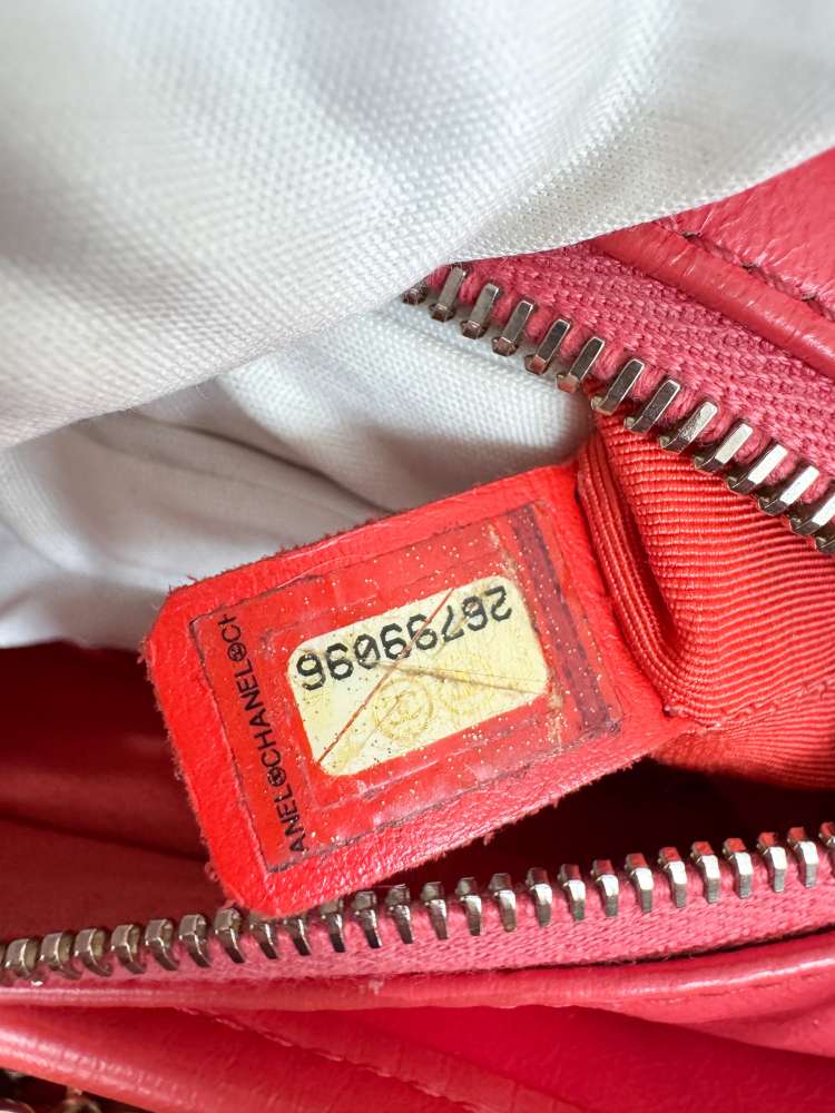 Chanel Gabrielle Malá kabelka cez rameno ružovo-koralová